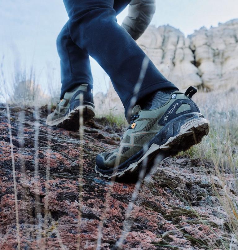 Men's Peakfreak 3 OutDry Hiking Shoes, Color: Nori, Desert Gold, image 11