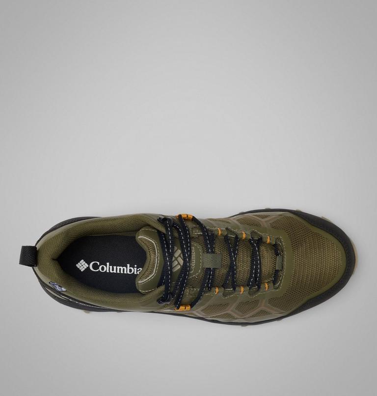 Men's Peakfreak 3 OutDry Hiking Shoes, Color: Nori, Desert Gold, image 4
