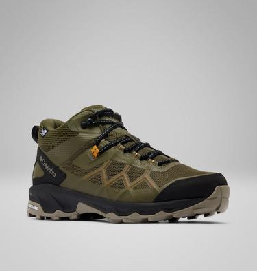 Men's Peakfreak 3 Mid OutDry Hiking Boots, Color: Nori, Desert Gold, image 11