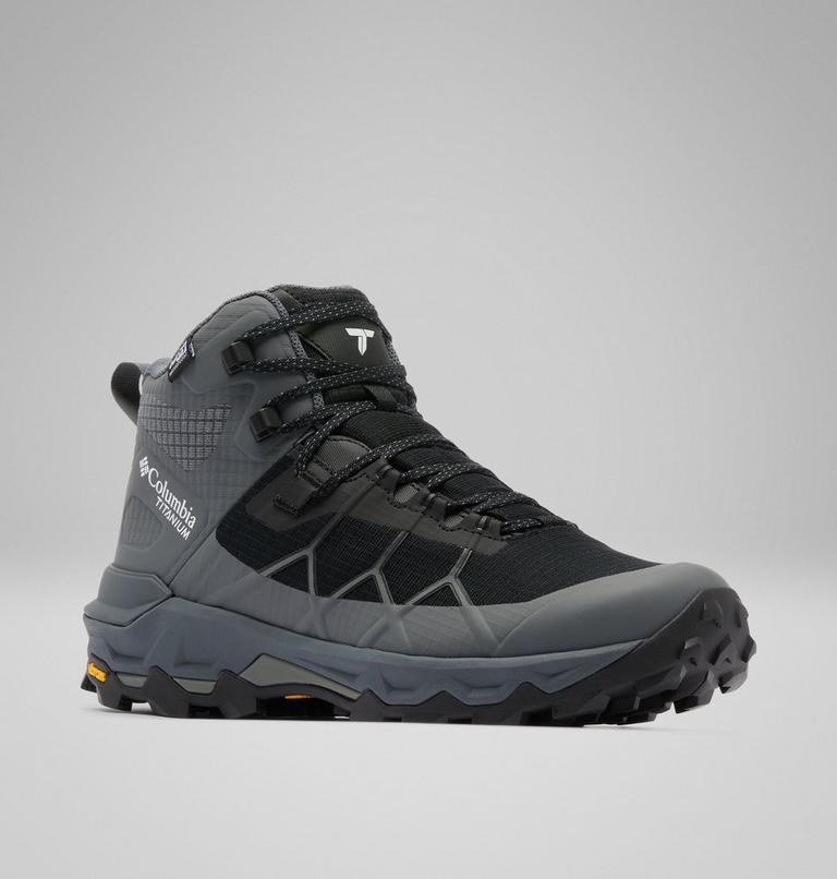 Women's Peakfreak Titanium Mid OutDry Hiking Shoes, Color: Black, Sedona Sage, image 3