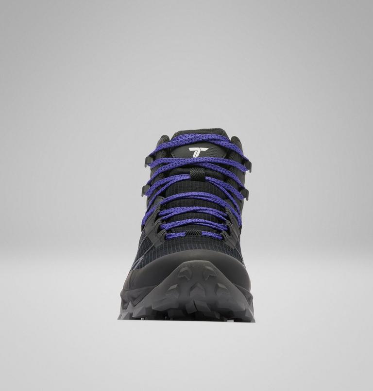 Women's Peakfreak Titanium Mid OutDry Hiking Shoes, Color: Black, Purple Quartz, image 8