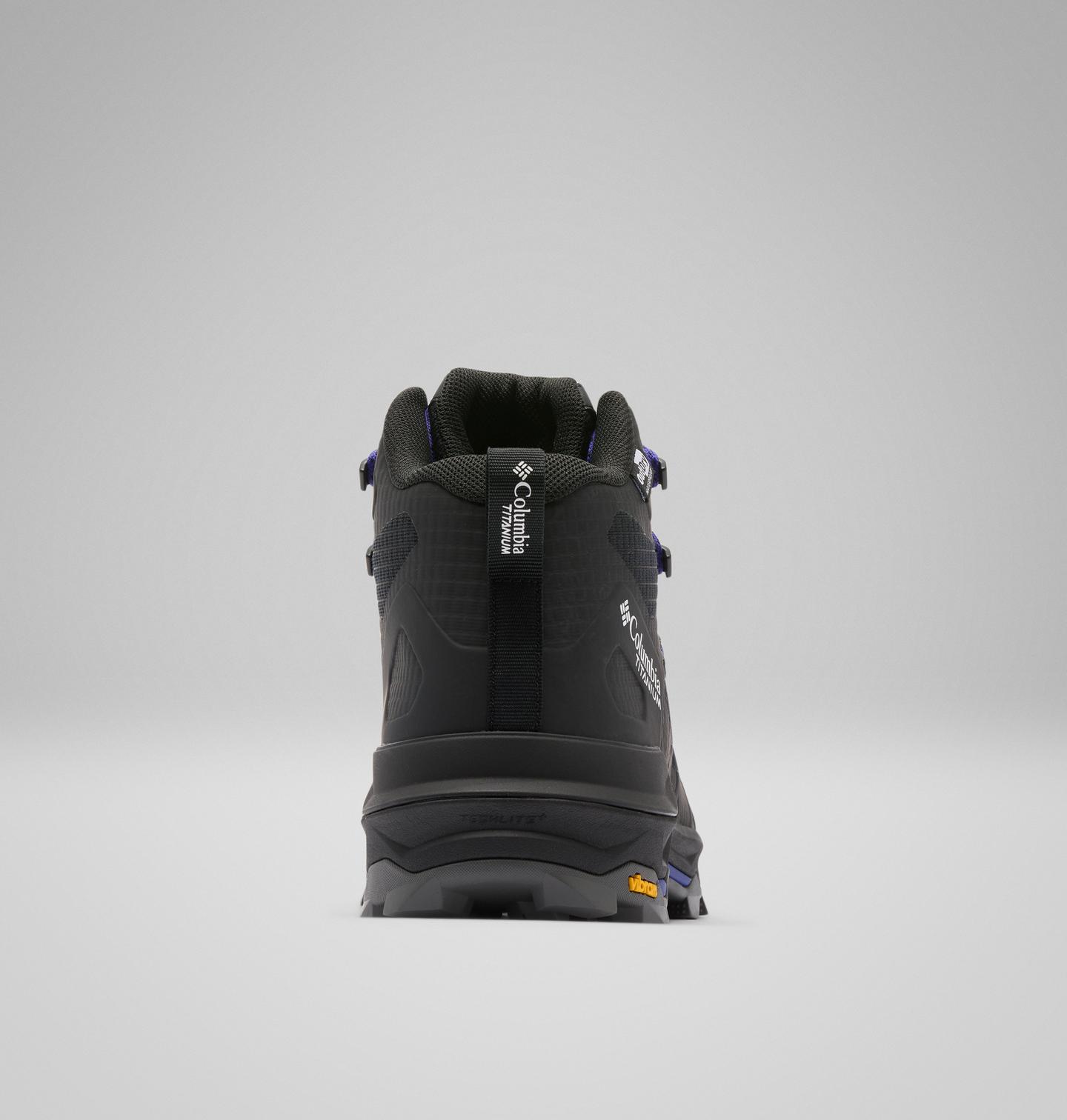Обувь Columbia Women's Peakfreak Titanium OutDry Mid Shoe - Wide, цвет: Чёрный / Фиолетовый — фото 2