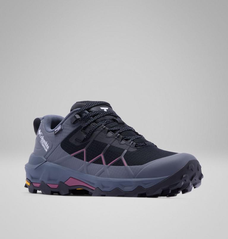 Women&rsquo;s Peakfreak Titanium OutDry Hiking Shoes, Color: Black, Antique Mauve, image 3