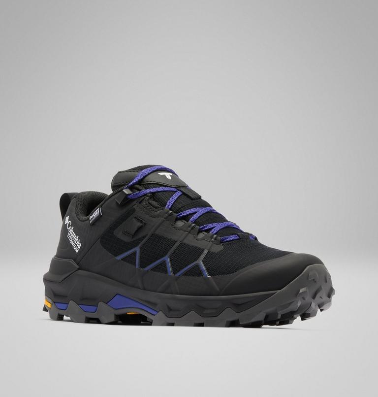Women&rsquo;s Peakfreak Titanium OutDry Hiking Shoes, Color: Black, Purple Quartz, image 3