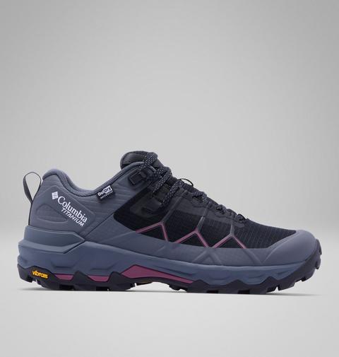 Обувь Columbia Women's Peakfreak Titanium OutDry Shoe - Wide, цвет: Чёрный / Лиловый