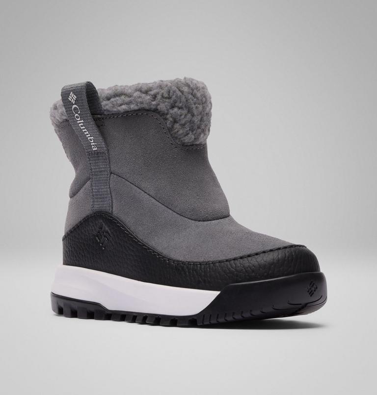 Kids' Snowtrot Ease Slip-On Winter Boots, Color: Graphite, Black, image 3