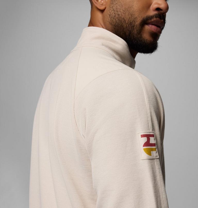 Unisex Endor Issue Half Zip Long Sleeve T-shirt, Color: Fawn, image 6