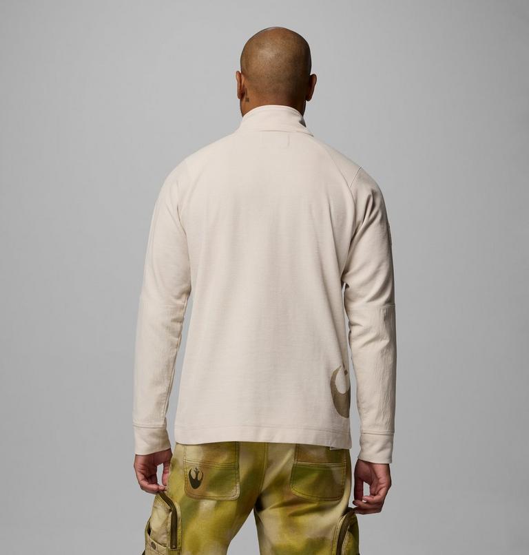 Unisex Endor Issue Half Zip Long Sleeve T-shirt, Color: Fawn, image 2