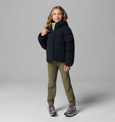 Куртка Columbia Amaze Puff Hooded Jacket для девочек, цвет: Чёрный