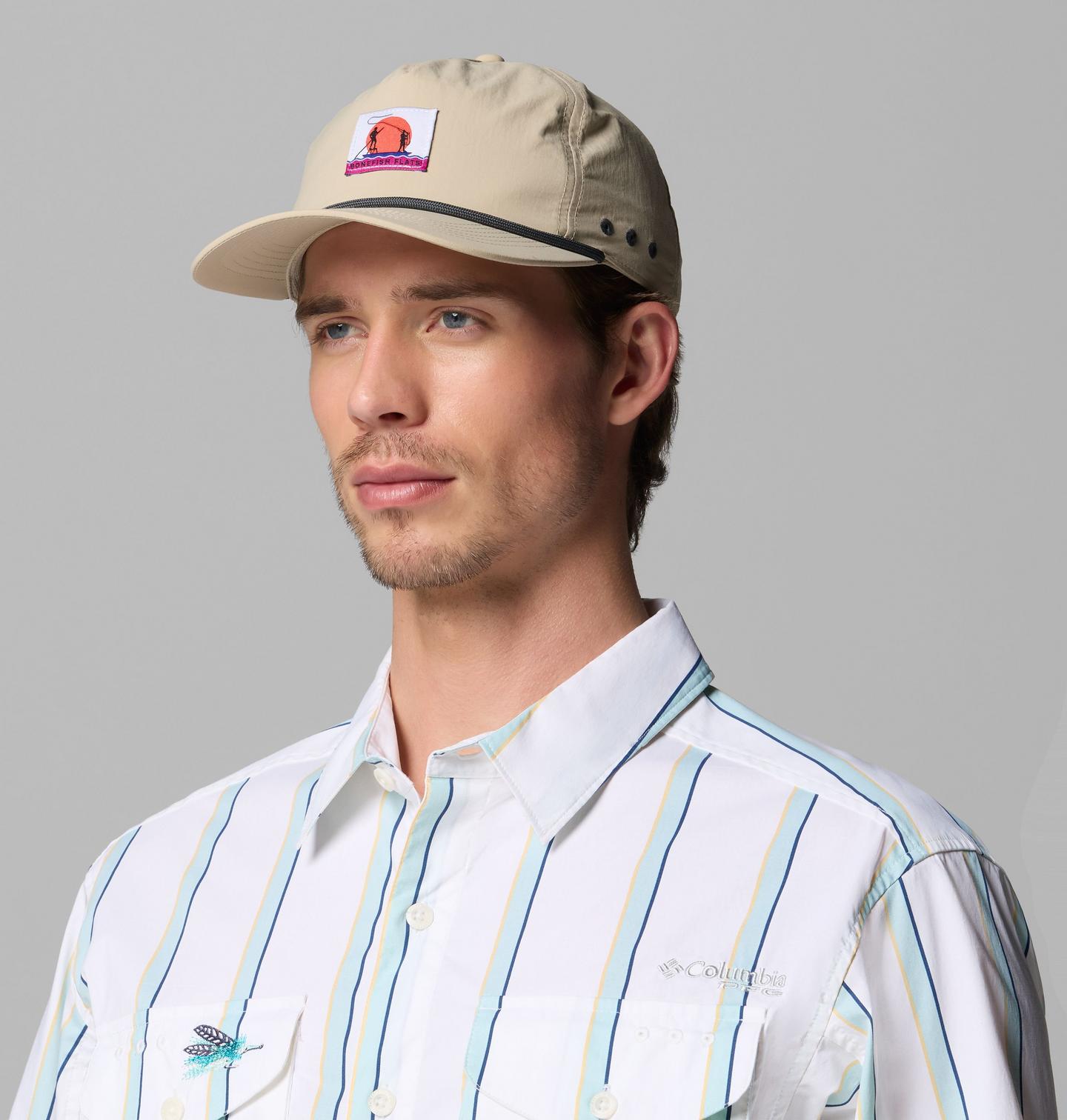 Головные уборы Columbia PFG Bonefish Flats Snap Back, цвет: Серо-бежевый — фото 3