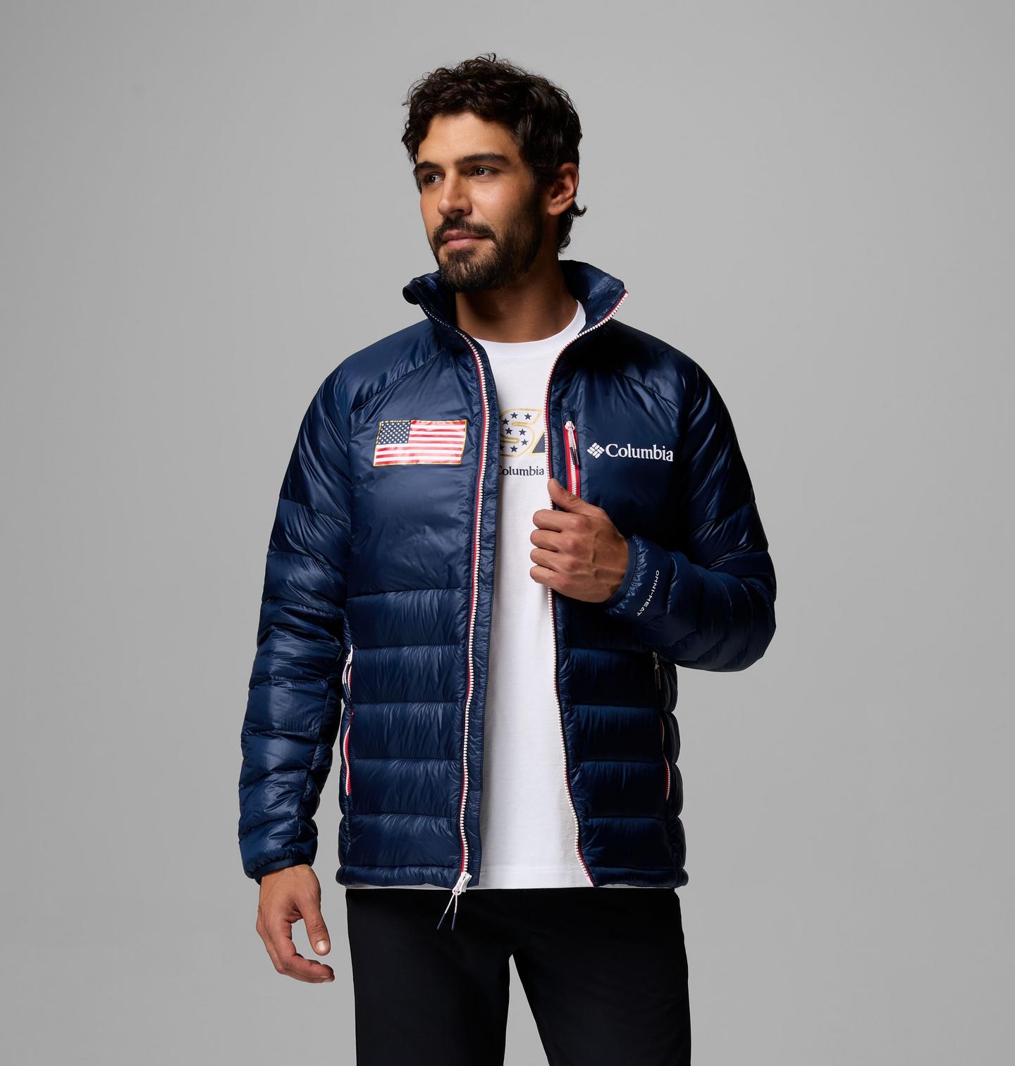 Мужская куртка Columbia USA 2026 Down Puffer, цвет: Тёмно-синий — фото 4