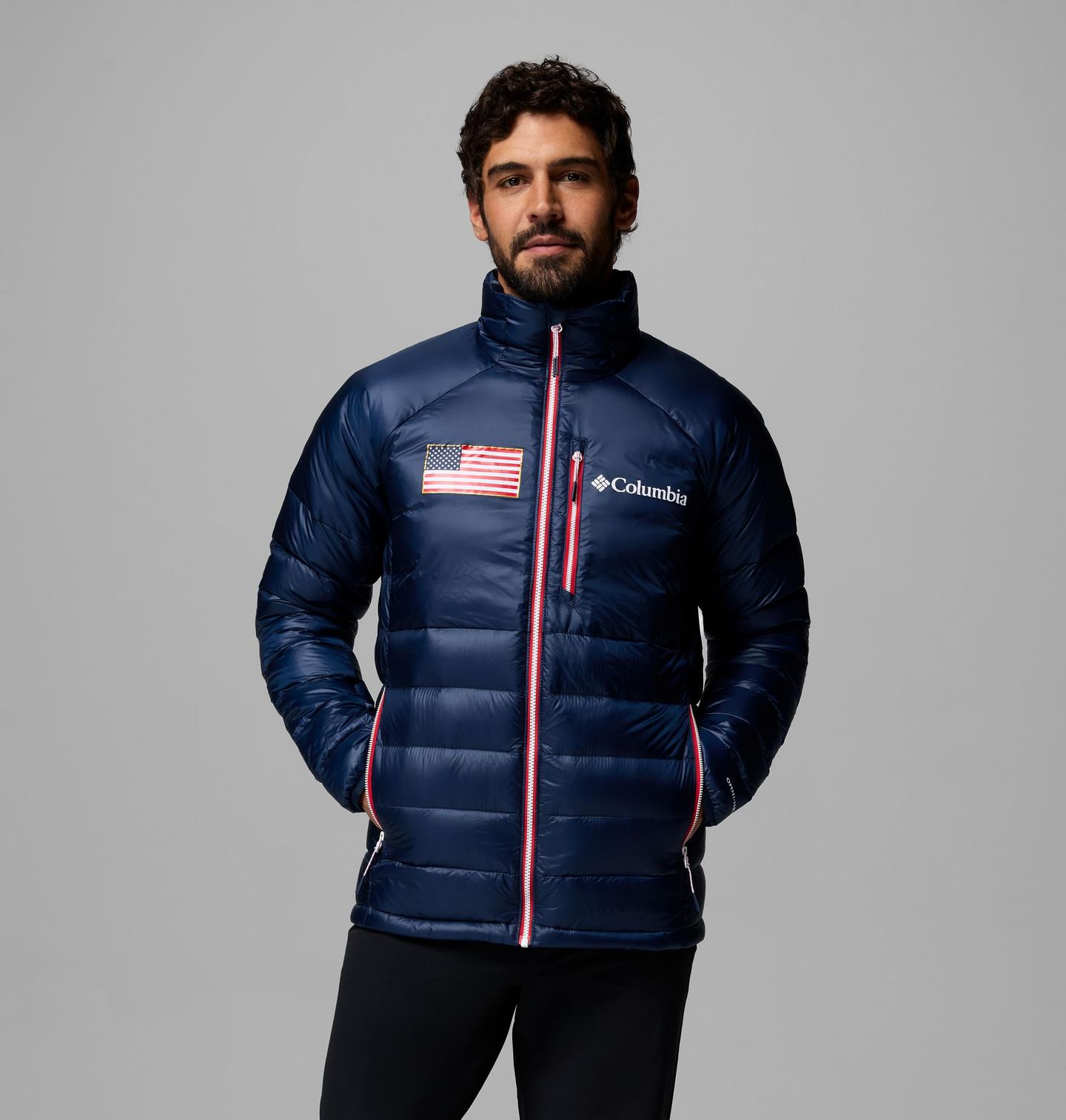 Мужская куртка Columbia USA 2026 Down Puffer, цвет: Тёмно-синий — фото 1