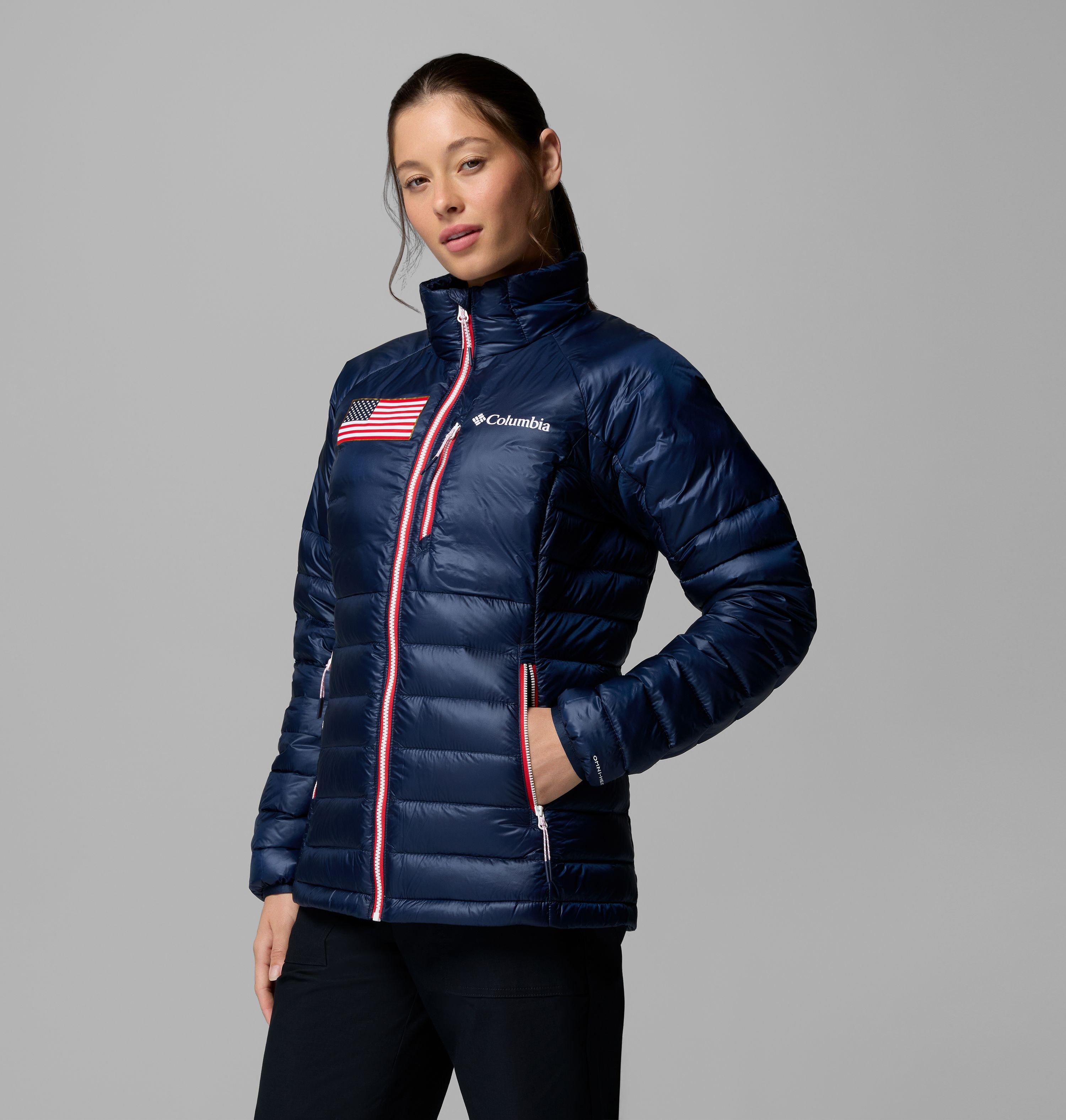 G*n様 柄◎ colombia xco ライトジャケット　S(L相当) ネイビ Women's USA 2026 Down Puffer | Columbia