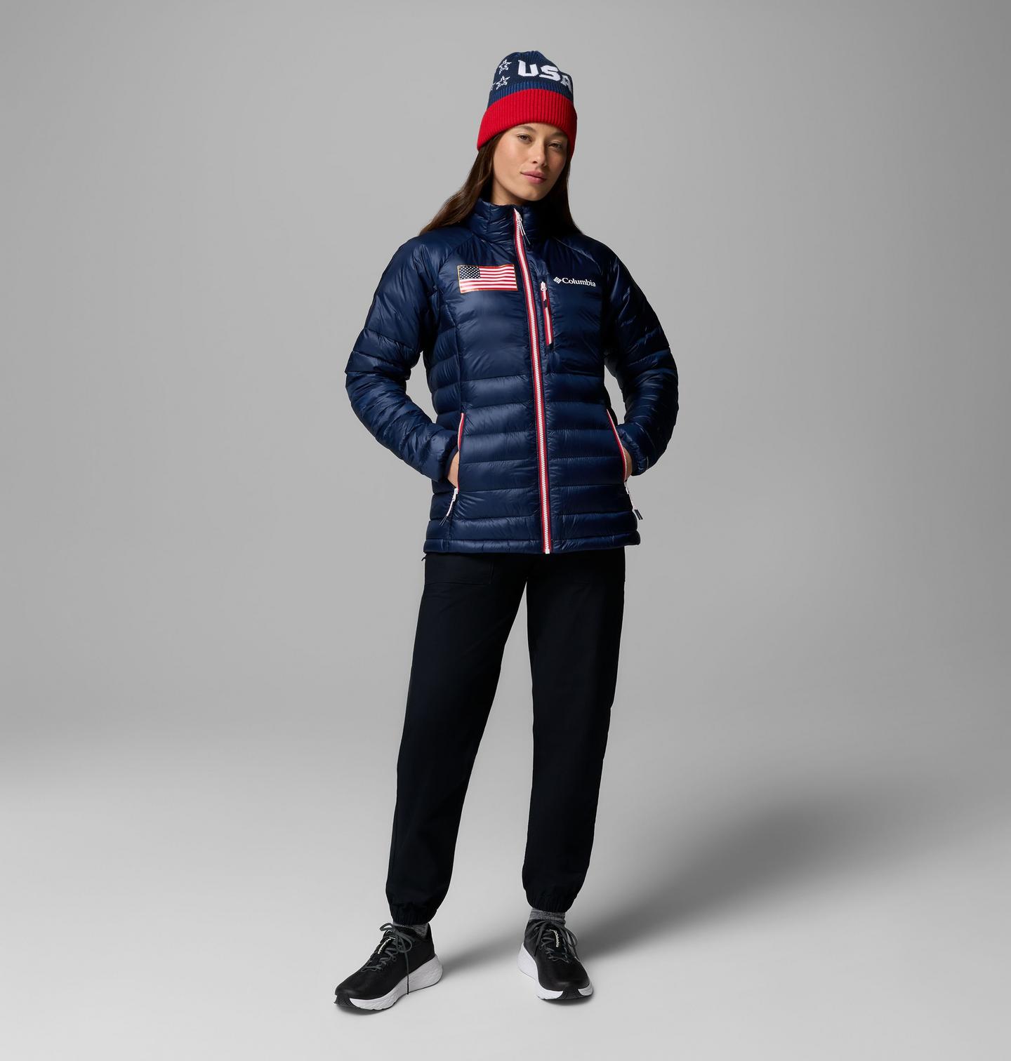 Женская куртка Columbia USA 2026 Down Puffer, цвет: Тёмно-синий — фото 2