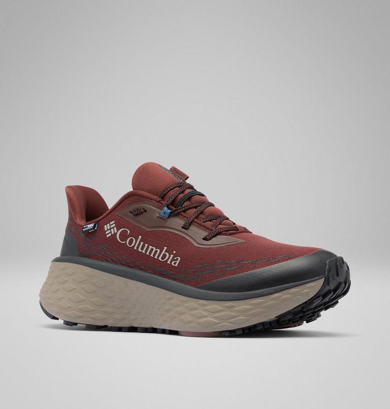 Men's Konos Trillium ATR OutDry Trail Running Shoes, Color: Redwood, Whale, image 3