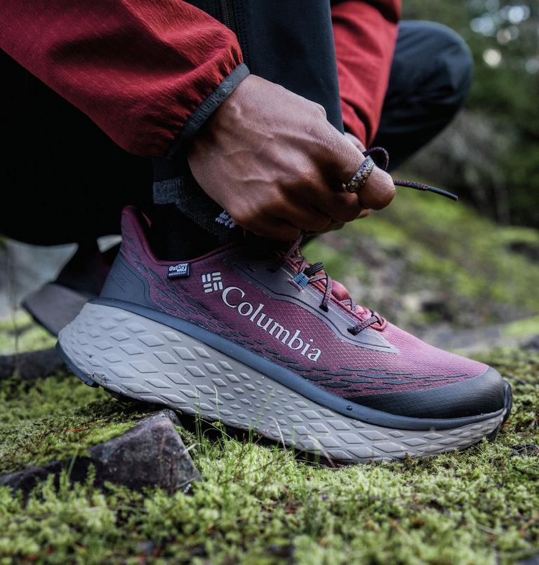 Men's Konos Trillium ATR OutDry Trail Running Shoes, Color: Redwood, Whale, image 11