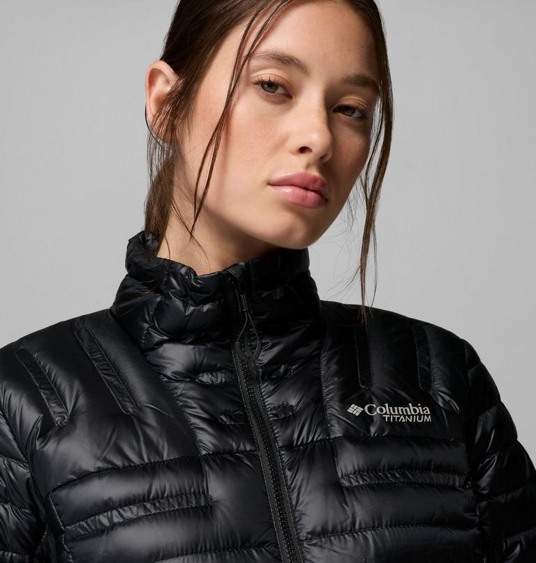 Women's Endevour Mountain Down Packable Jacket, Color: Black, image 7