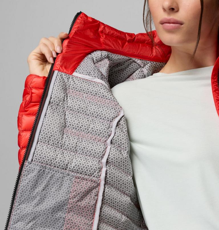 Women's Endevour Mountain Down Packable Jacket, Color: Poppy Red, image 6