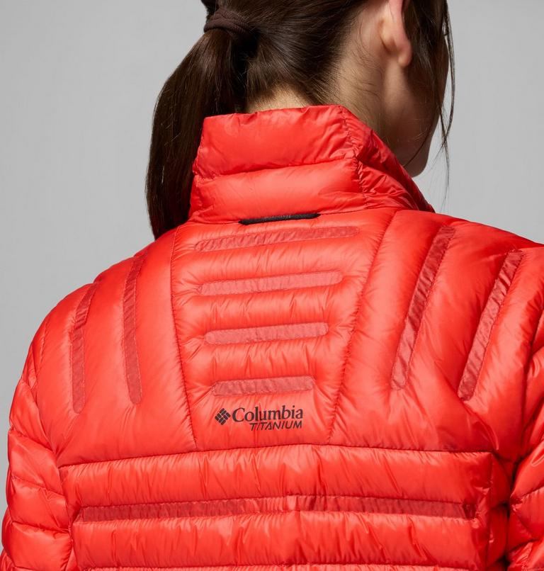 Women's Endevour Mountain Down Packable Jacket, Color: Poppy Red, image 8