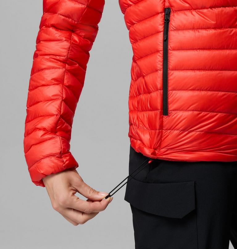Women's Endevour Mountain Down Packable Jacket, Color: Poppy Red, image 9