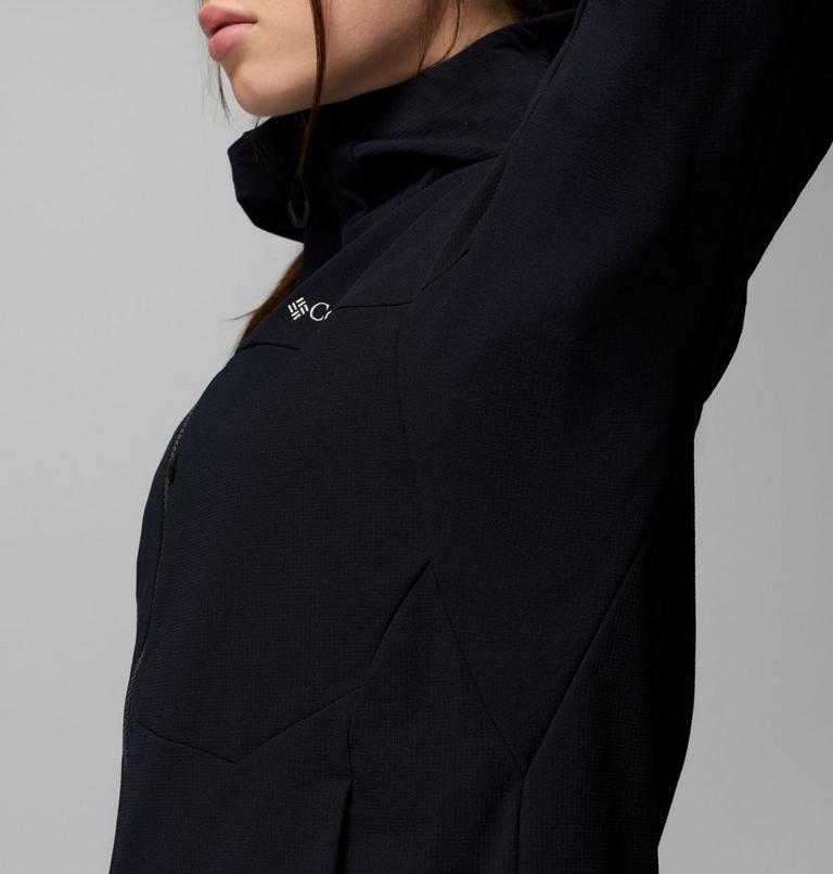 Women's Tennent Mountain Hooded Softshell Jacket, Color: Black, image 9