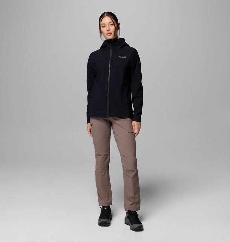 Women's Tennent Mountain Hooded Softshell Jacket, Color: Black, image 2