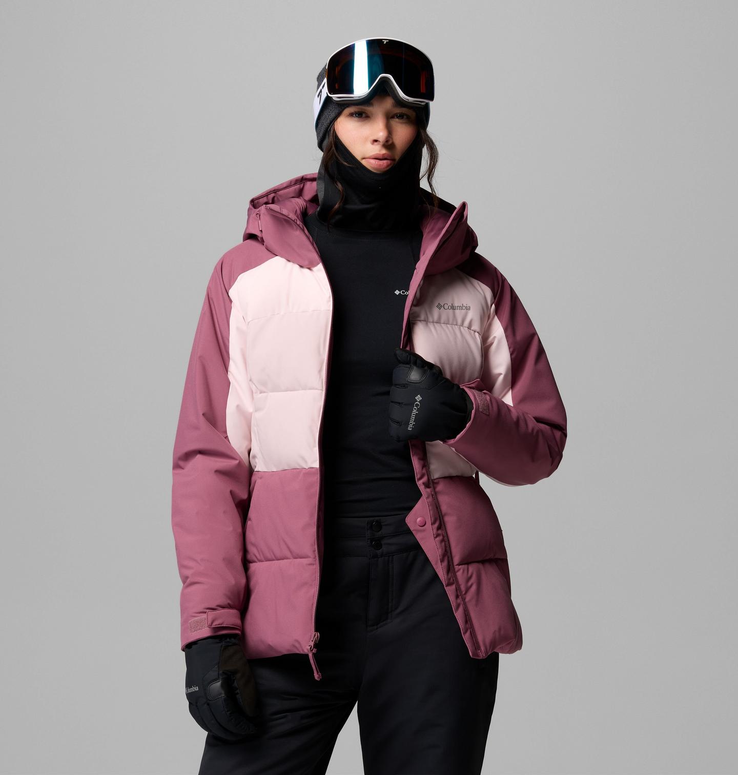 Женская куртка Columbia Ava Alpine Puffer, цвет: Лиловый / Розовый — фото 4