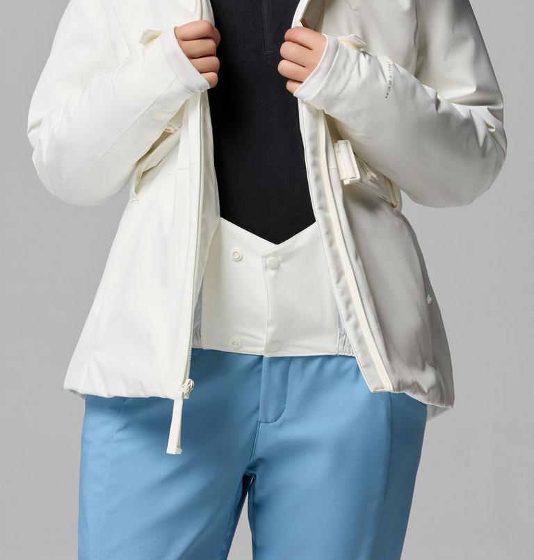 Women's Ava Alpine Belted Insulated Ski Jacket, Color: Sea Salt, image 6
