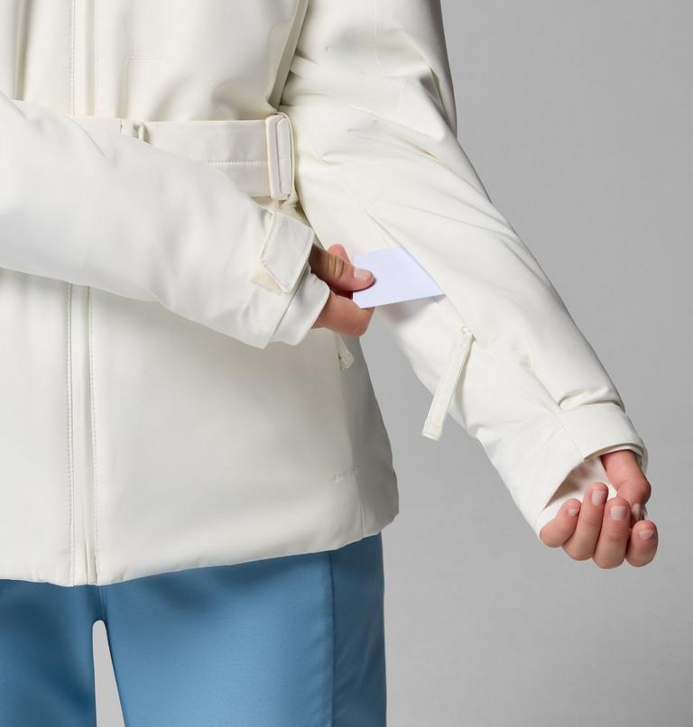 Women's Ava Alpine Belted Insulated Ski Jacket, Color: Sea Salt, image 10