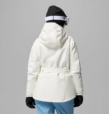Women's Ava Alpine Belted Insulated Ski Jacket, Color: Sea Salt, image 3