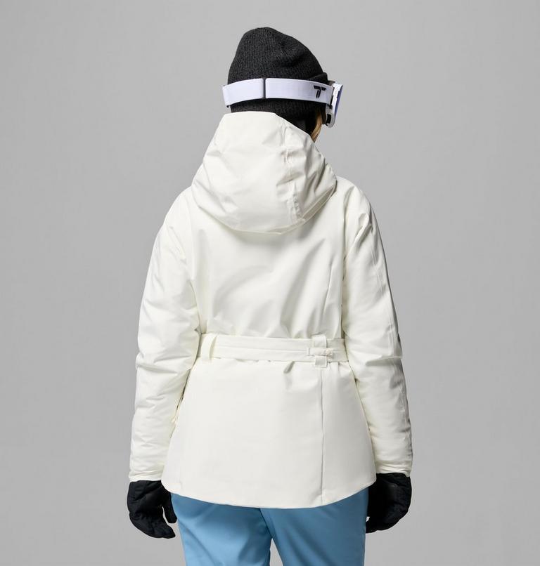 Women's Ava Alpine Belted Insulated Ski Jacket, Color: Sea Salt, image 3