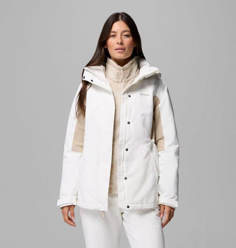 Women's Bugaboo IV 3-in-1 Jacket, Color: Sea Salt, Ancient Fossil, image 5