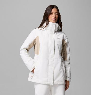 Women's Bugaboo IV 3-in-1 Jacket, Color: Sea Salt, Ancient Fossil, image 9