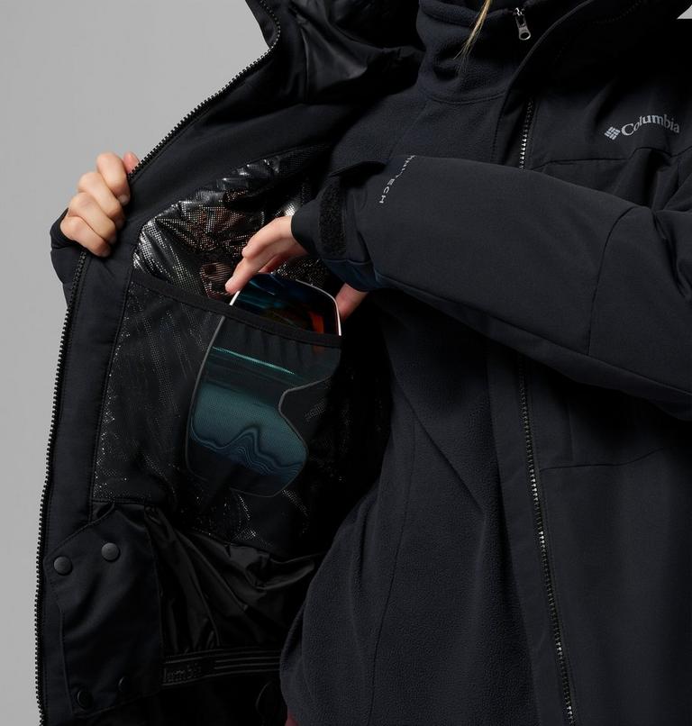 Women's Alpine Echo Insulated Ski Jacket, Color: Black, image 6