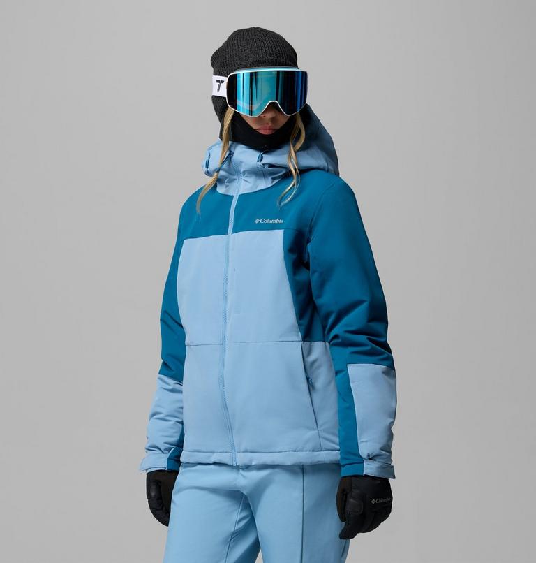 Giacca da sci imbottita Alpine Echo da donna, Color: Rainy Day, Phoenix Blue, image 4