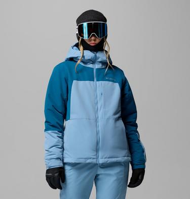 Giacca da sci imbottita Alpine Echo da donna, Color: Rainy Day, Phoenix Blue, image 1
