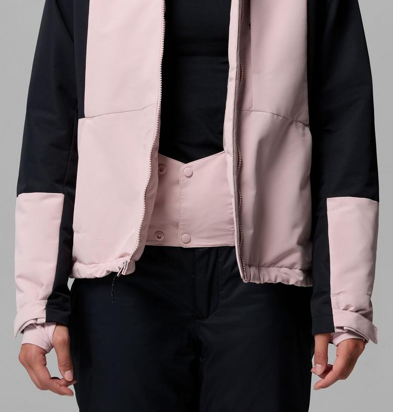 Women's Alpine Echo Insulated Ski Jacket, Color: Mineral Pink, Black, image 8