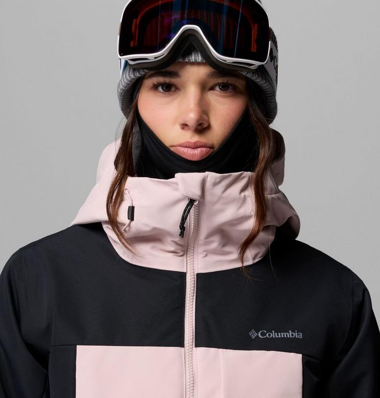 Women's Alpine Echo Insulated Ski Jacket, Color: Mineral Pink, Black, image 9