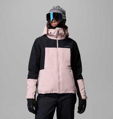 Women's Alpine Echo Insulated Ski Jacket, Color: Mineral Pink, Black, image 1
