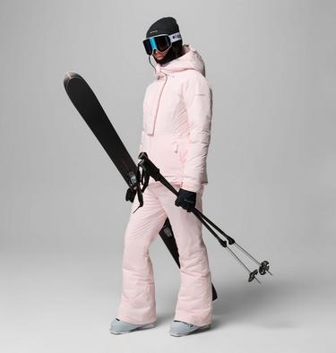 Women's Roffe Ridge Insulated Ski Trousers, Color: Powder Pink, image 2