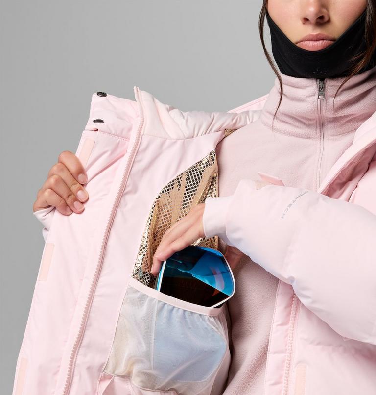 Women's Roffe Ridge Down Puffer Ski Jacket, Color: Powder Pink, image 6