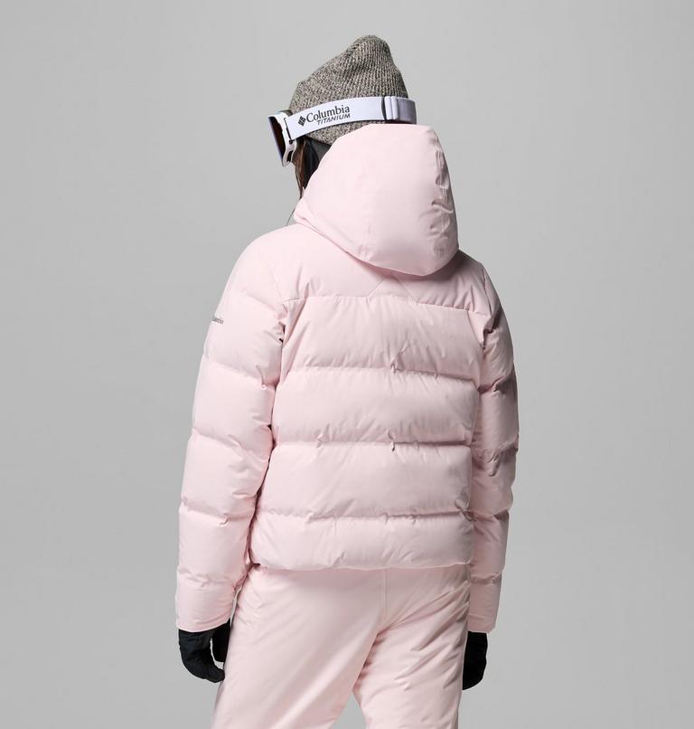 Women's Roffe Ridge Down Puffer Ski Jacket, Color: Powder Pink, image 3