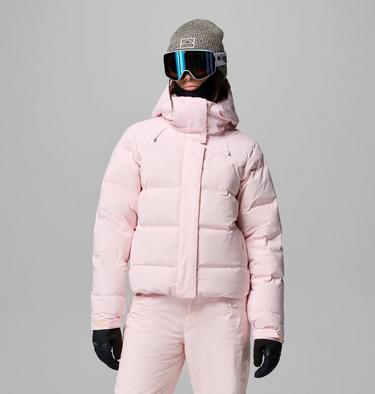 Women's Roffe Ridge Down Puffer Ski Jacket, Color: Powder Pink, image 5
