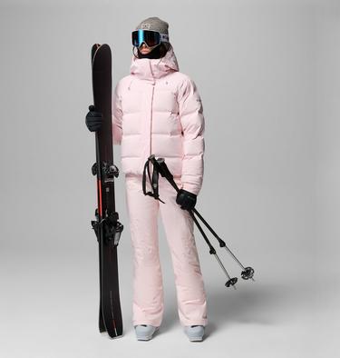 Women's Roffe Ridge Down Puffer Ski Jacket, Color: Powder Pink, image 6