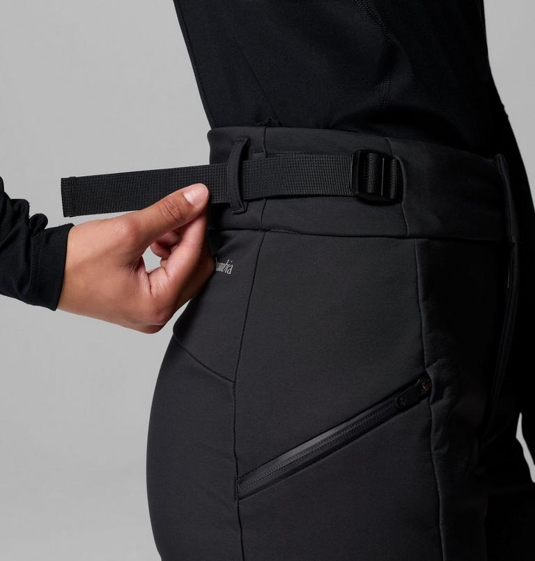 Women's Roffe Ridge Softshell Ski Trousers, Color: Black, image 6