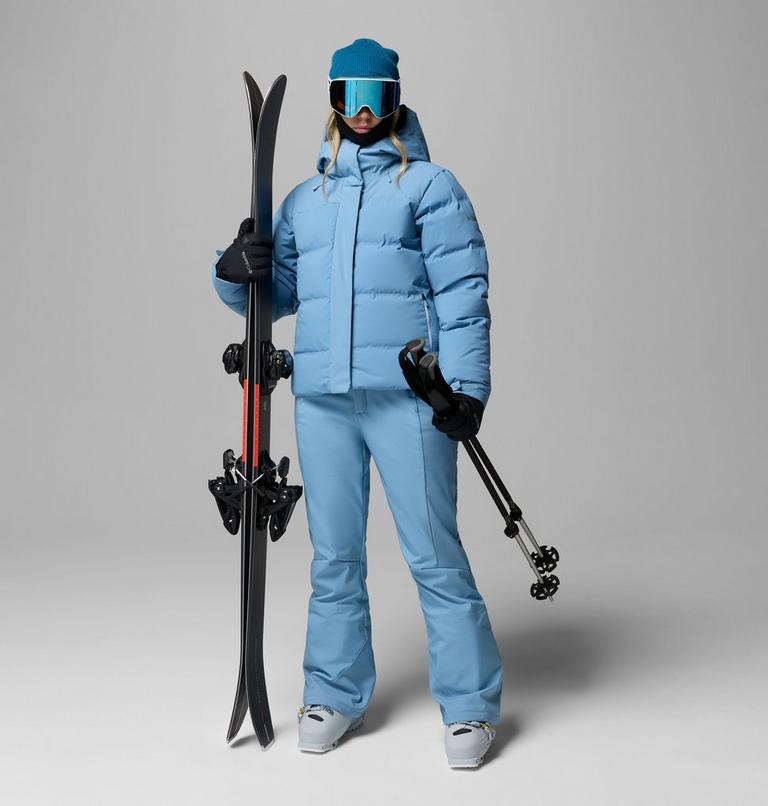 Women's Roffe Ridge Softshell Ski Trousers, Color: Rainy Day, image 2