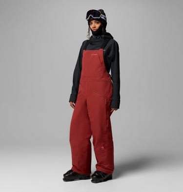 Women's Coreshot Ski Bib, Color: Red Oxide, image 12