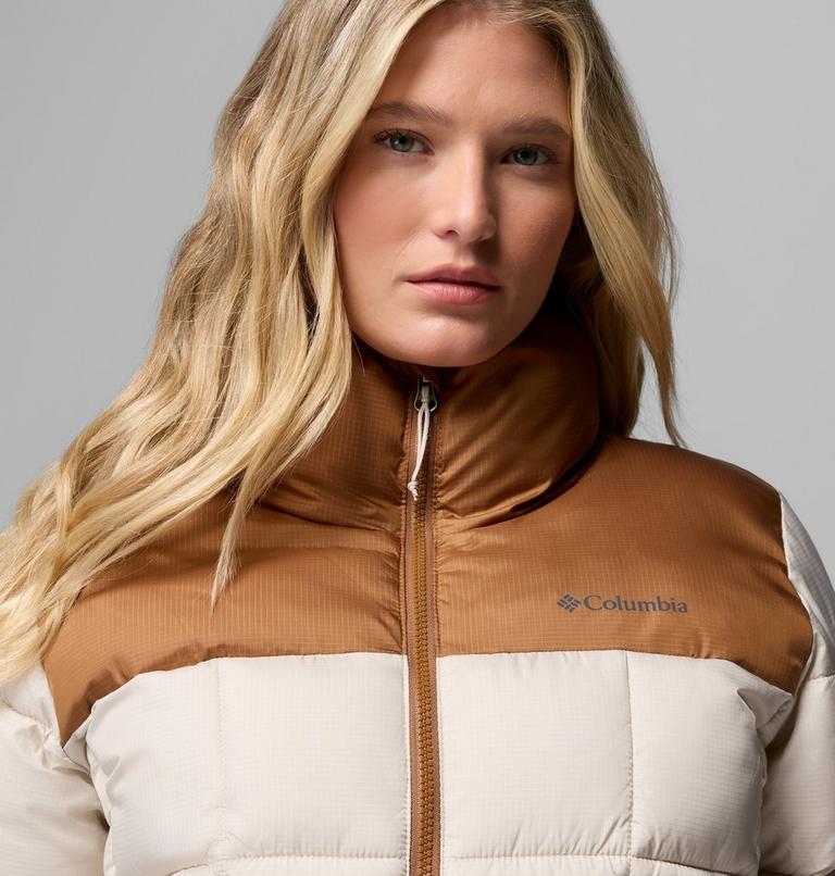 Doudoune Courte Puffect III Femme, Color: Dark Stone, Camel Brown, image 6