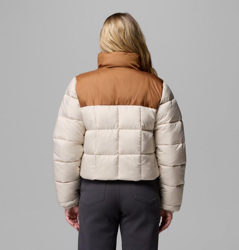 Doudoune Courte Puffect III Femme, Color: Dark Stone, Camel Brown, image 3