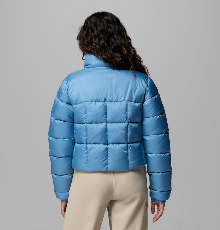 Women's Puffect III Cropped Puffer Jacket, Color: Rainy Day, image 3